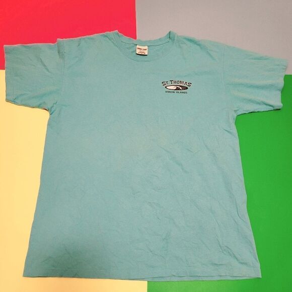 2011 St. Thomas Virgin Islands blue top tee t-shirt - Picture 4 of 6